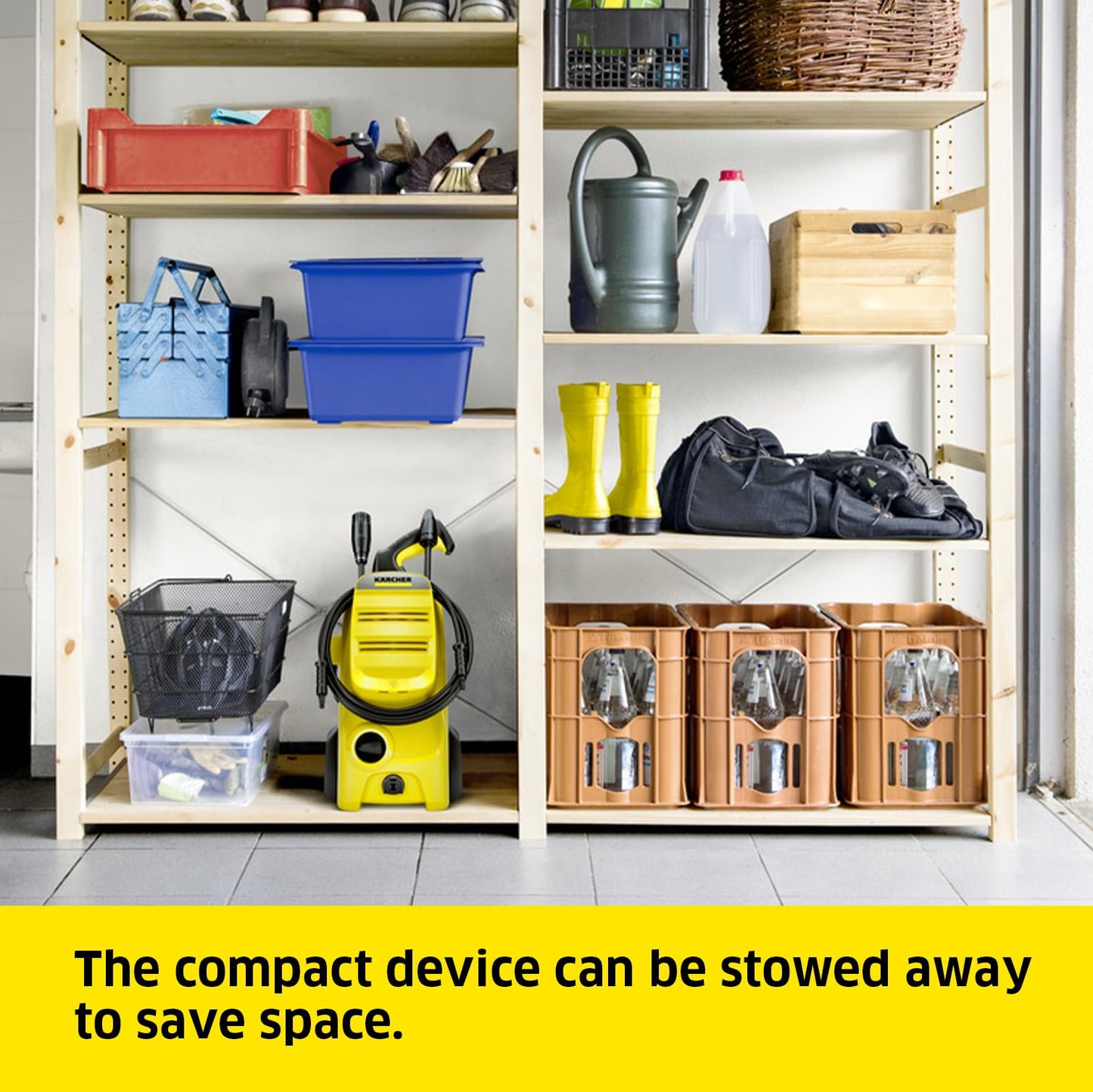 130 Bar High Pressure Washer with Home Cleaning Kit, 420L/H Flow Rate, 6m Hose