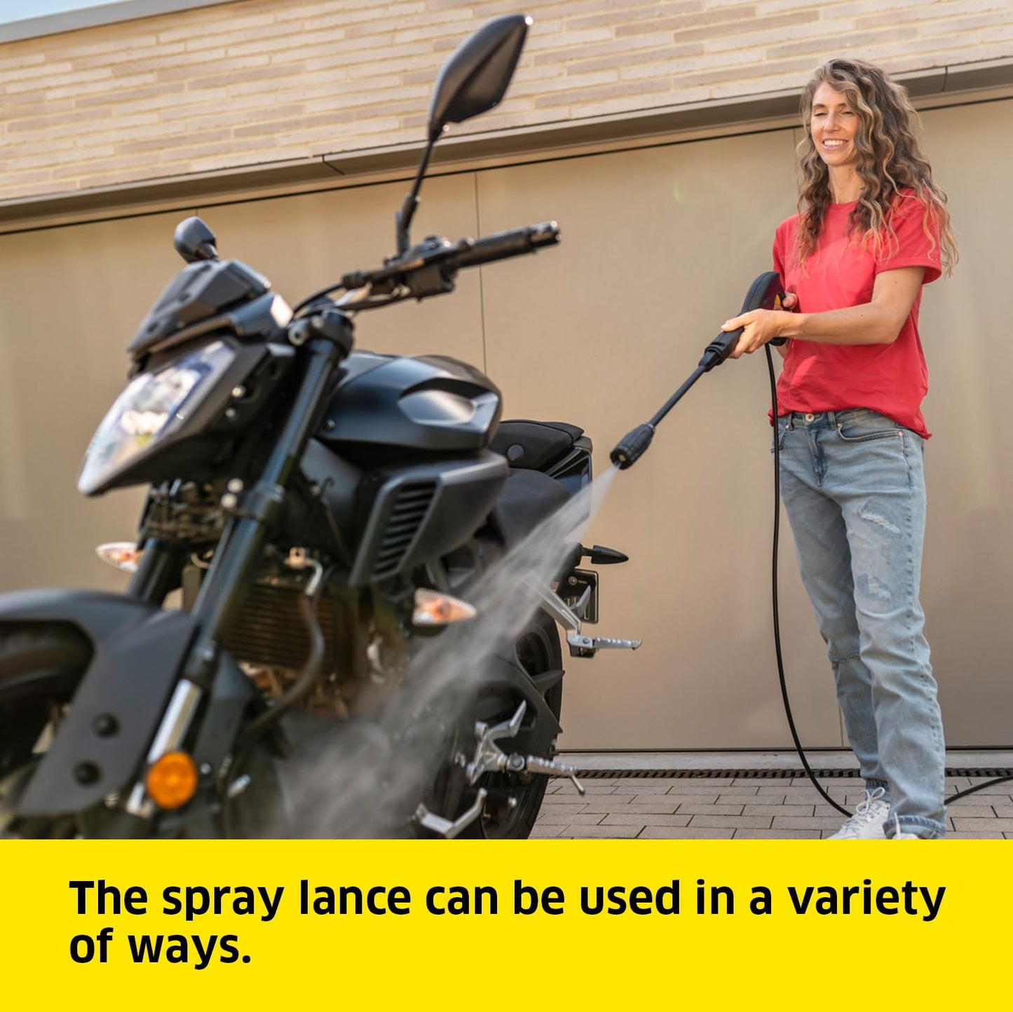 130 Bar High Pressure Washer with Home Cleaning Kit, 420L/H Flow Rate, 6m Hose