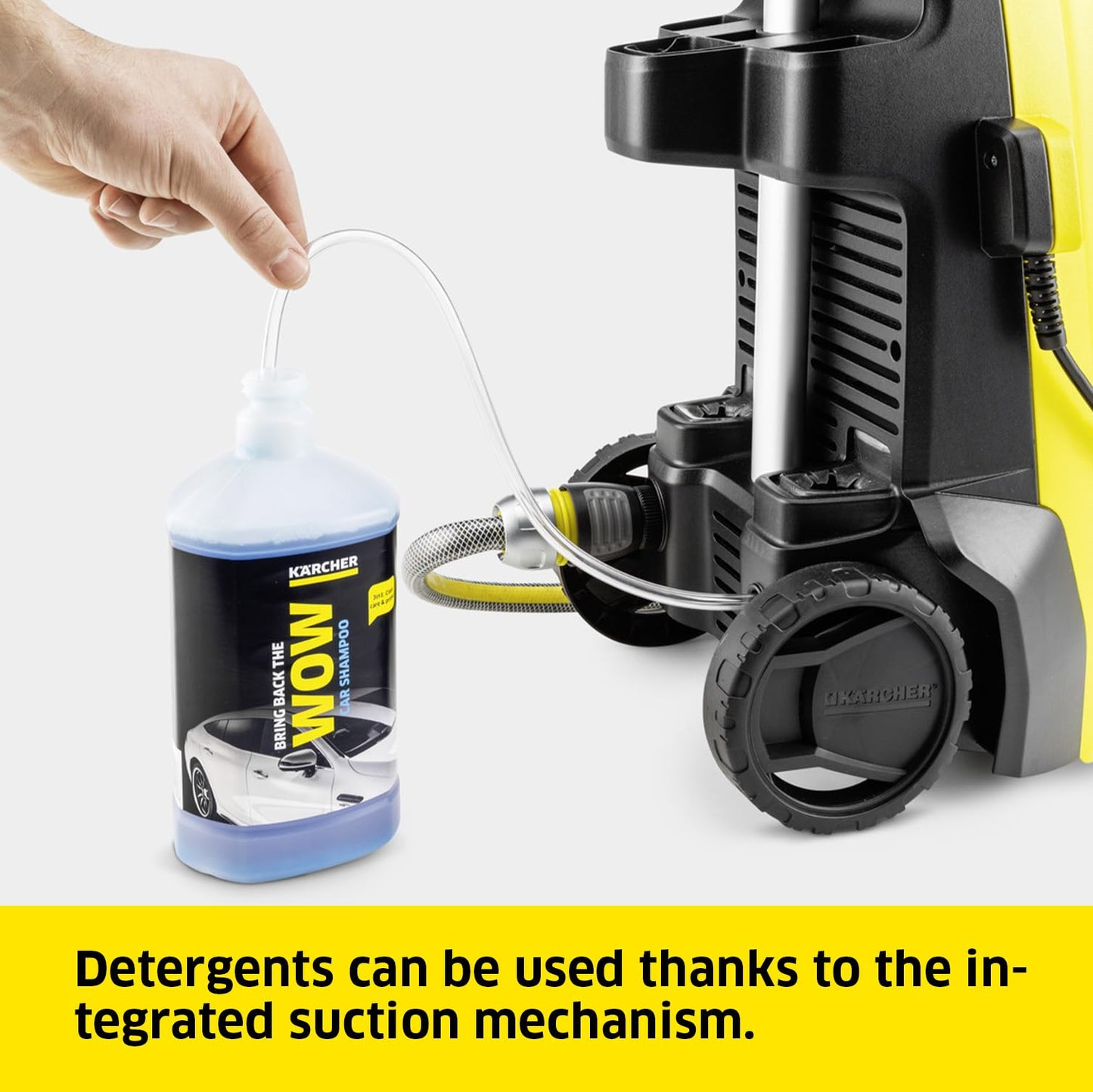 130 Bar High Pressure Washer with Home Cleaning Kit, 420L/H Flow Rate, 6m Hose