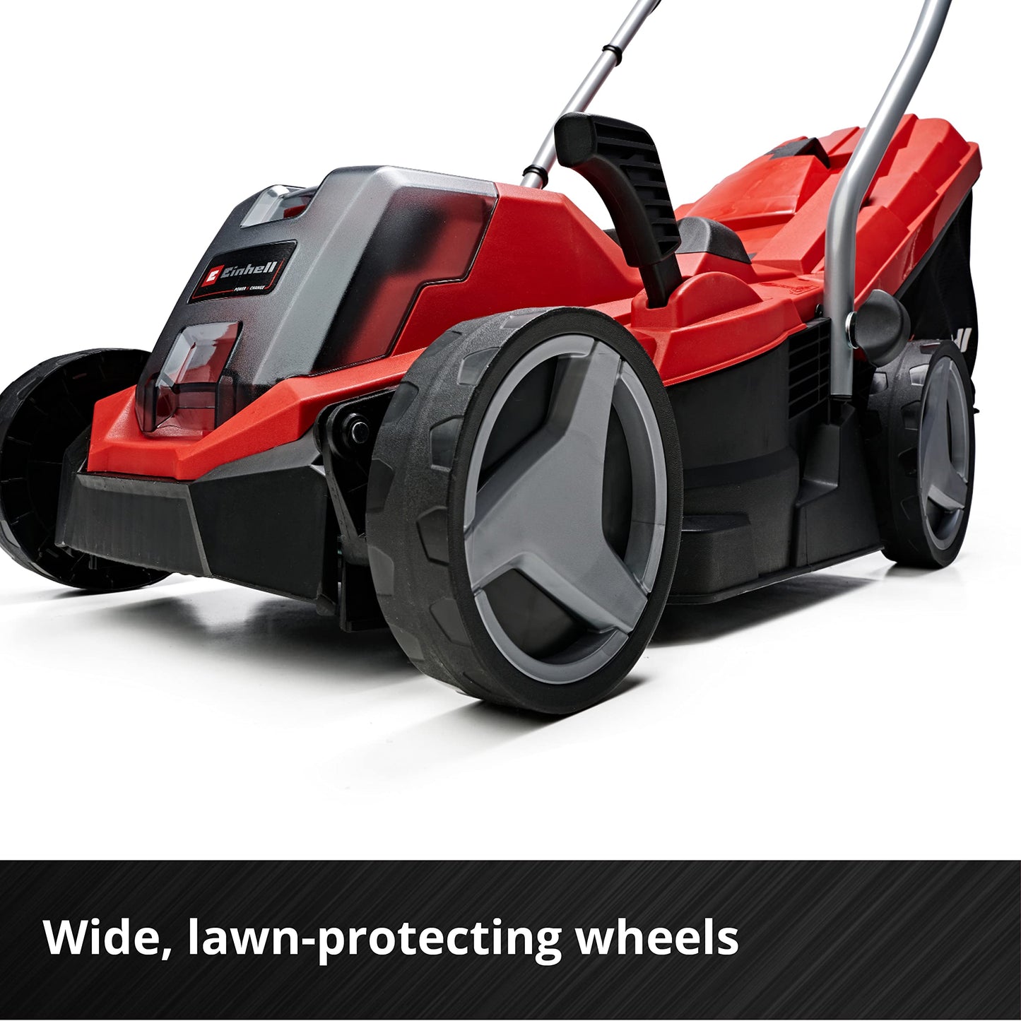 18V Cordless Lawn Mower with Battery and Charger, 33cm Cutting Width, Brushless Motor, 30L Grass Box
