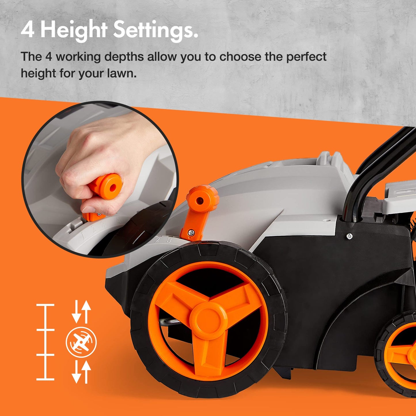 1500W Electric Lawn Scarifier and Aerator 2-in-1 with 30L Collection Box, 32cm Working Width, 4 Depth Settings