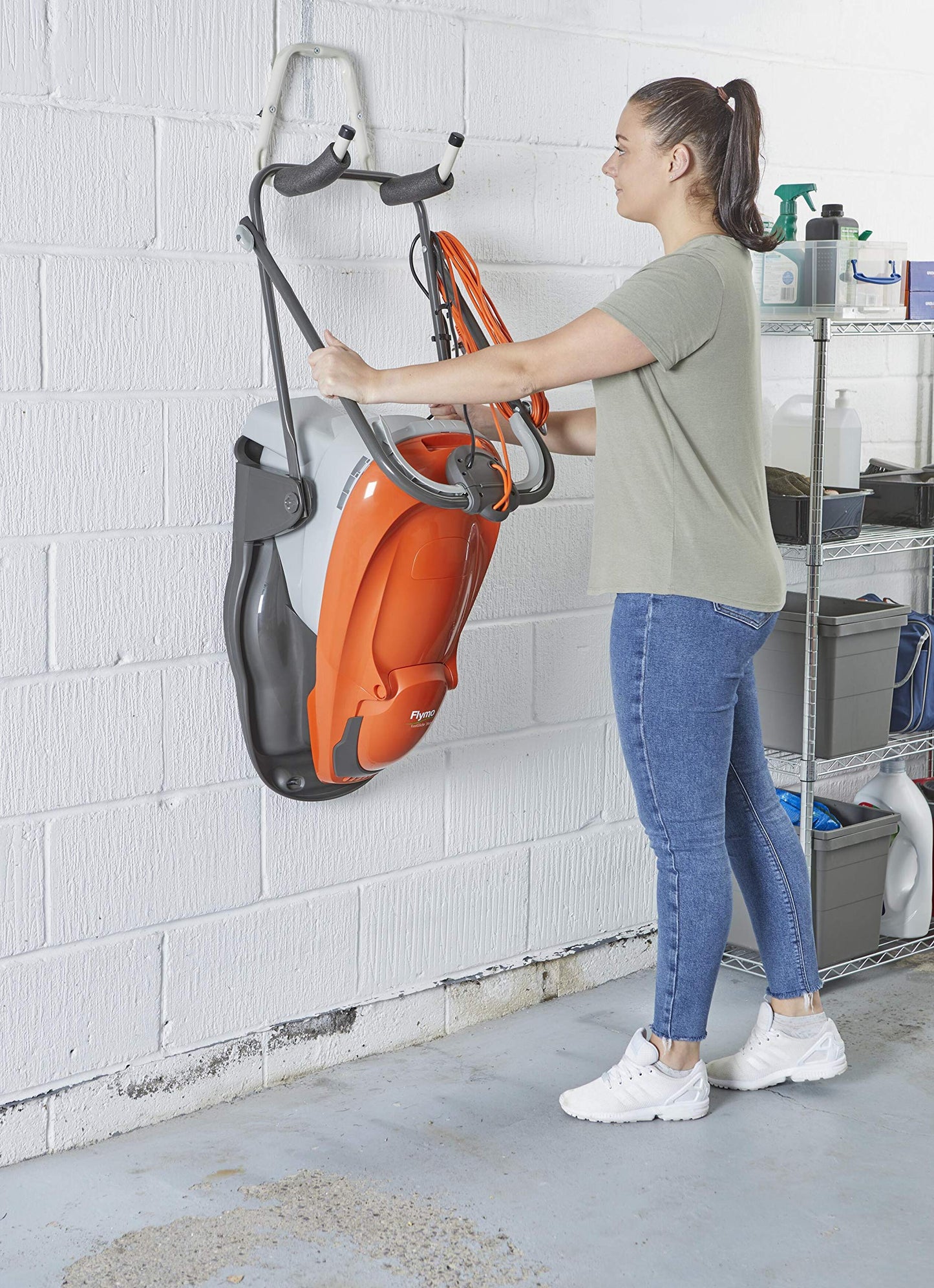 2000W Hover Lawn Mower 36cm Cutting Width with 26L Grass Box, Lightweight & Foldable